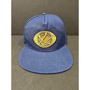 Disney Parks Marvel Dr. Strange Eye of Agamotto baseball Snapback - Blue EUC